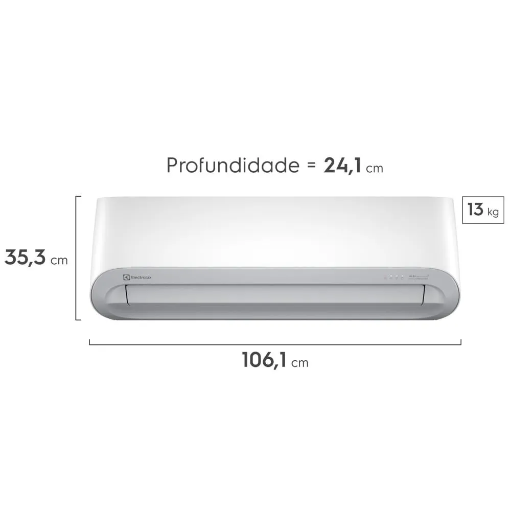 Ar-Condicionado Split Electrolux 24.000 BTUs Color Adapt Frio com Wi-fi (YI24F/YE24F)