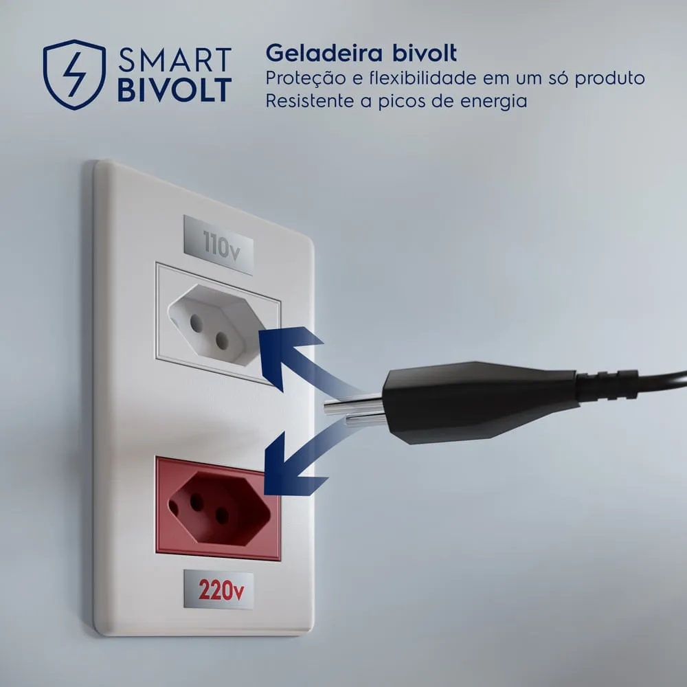 Geladeira Electrolux Frost Free Inverter 431L AutoSense Bivolt Side by Side Black Inox Look (ES40B)