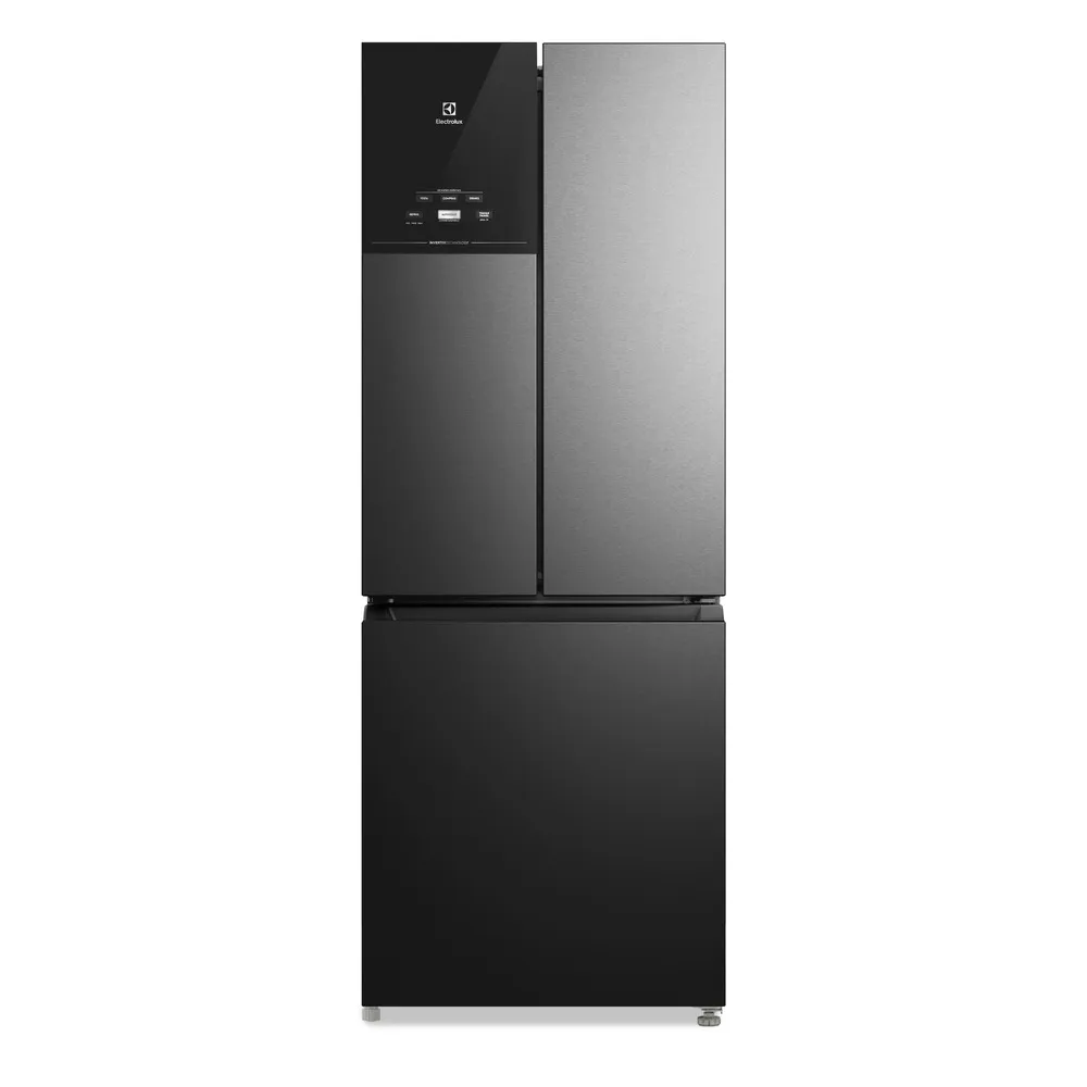 Geladeira Electrolux Frost Free Inverter 484L Efficient AutoSense 3 Portas Black Inox Look (IM7B)