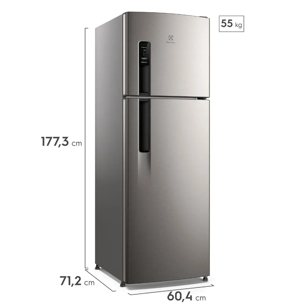 Geladeira Electrolux Frost Free 380L AutoSense Duplex Inox Look (TF41S)