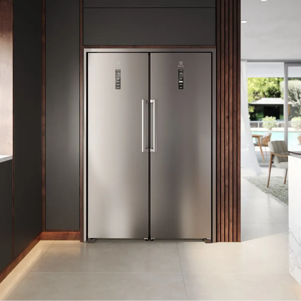 Geladeira Electrolux Frost Free 354L Experience Com Autosense Twins Cor Inox (RTI4S)