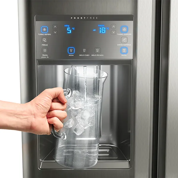 Geladeira Electrolux Frost Free Inverter 538L Efficient 3 Portas Cor Inox (DM85X)