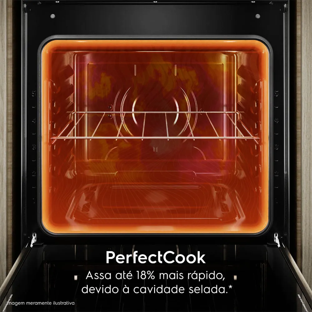 Fogão de Embutir 5 bocas Electrolux Cinza Experience Mesa Vidro, Grill e PerfectCook360 (FE5EG)