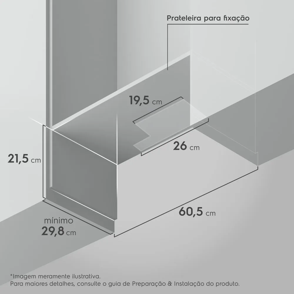 Depurador de Ar Electrolux 60cm Retrátil Preto Efficient com Luz de Led (DE6RB)