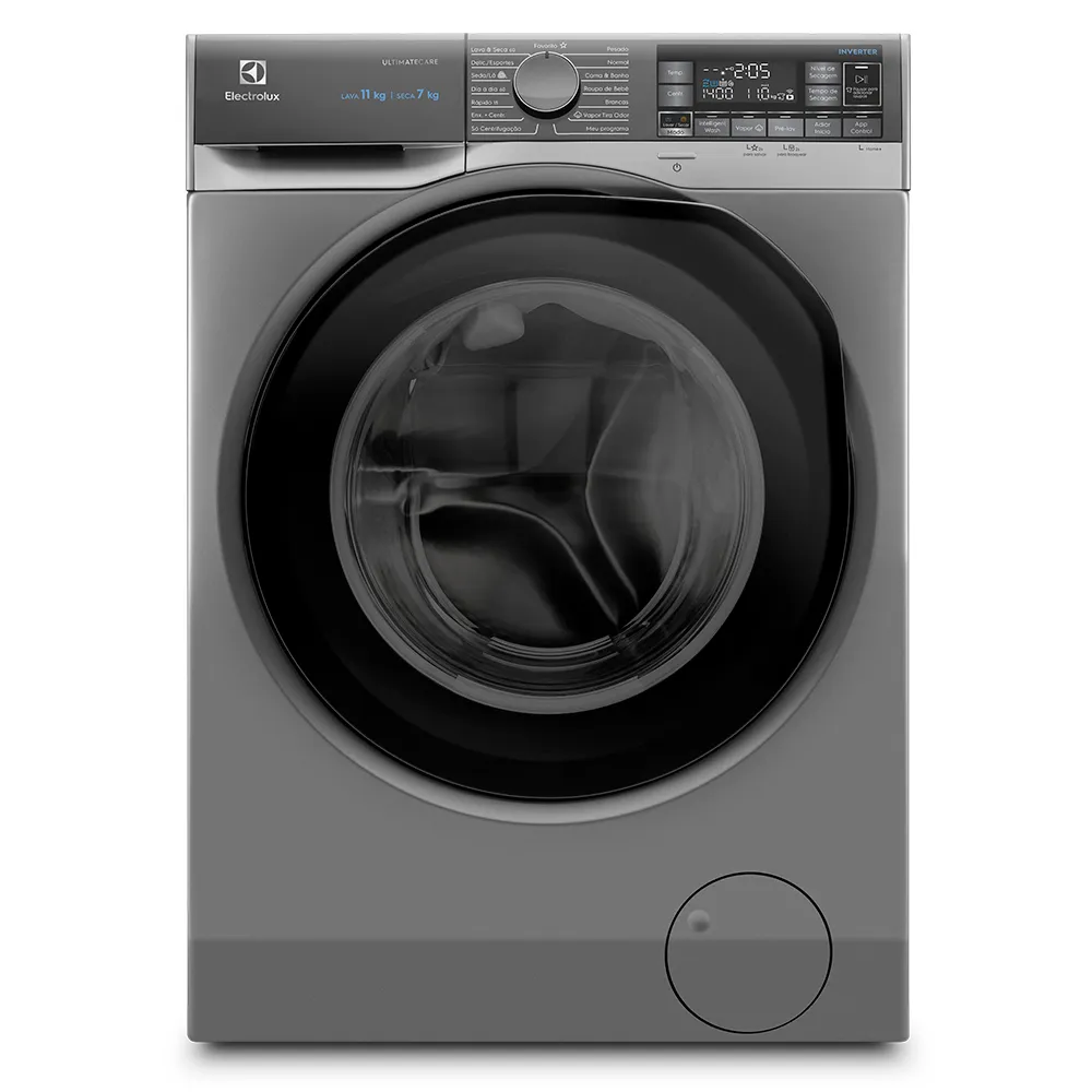 Lava e Seca Electrolux 11Kg Inox Perfect Care Inverter com Água Quente/Vapor (LSW11)