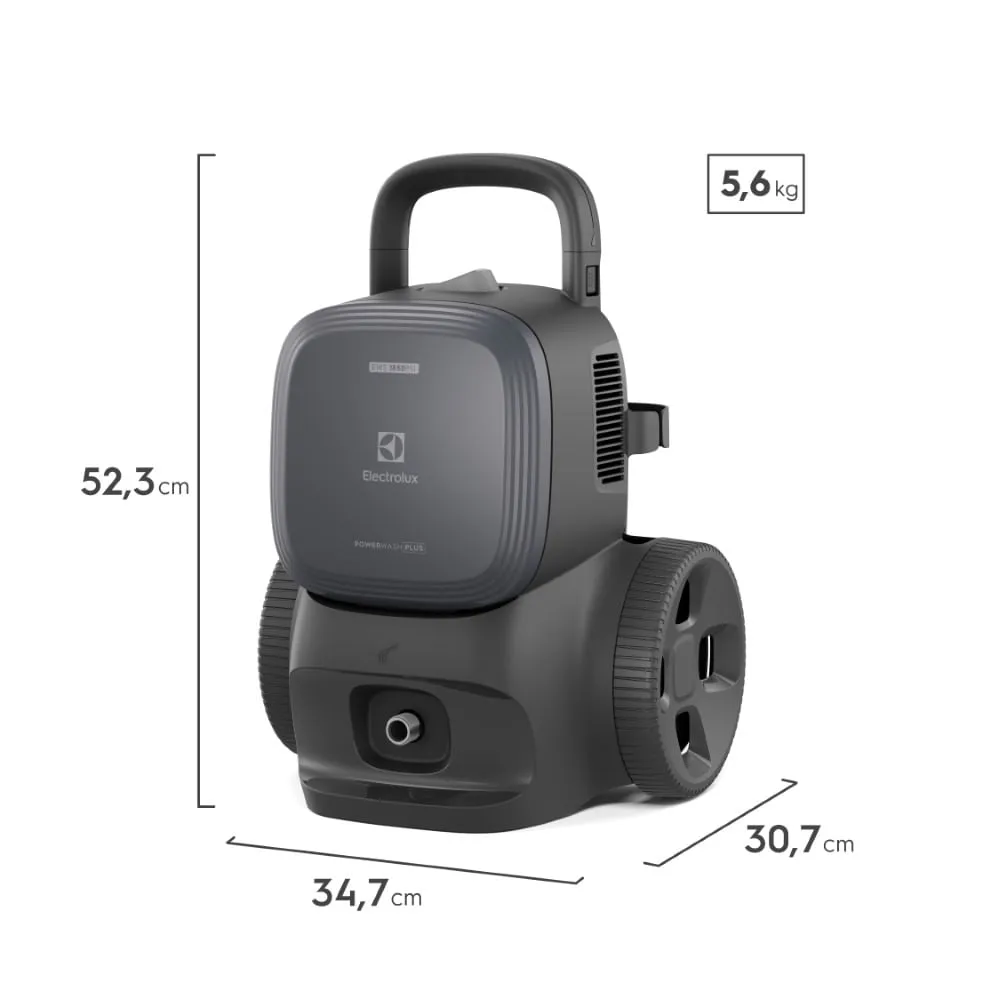 Lavadora de Alta Pressão Electrolux 1850PSI 1500W PowerWash c/ Canhão de Espuma (EWS1850P)