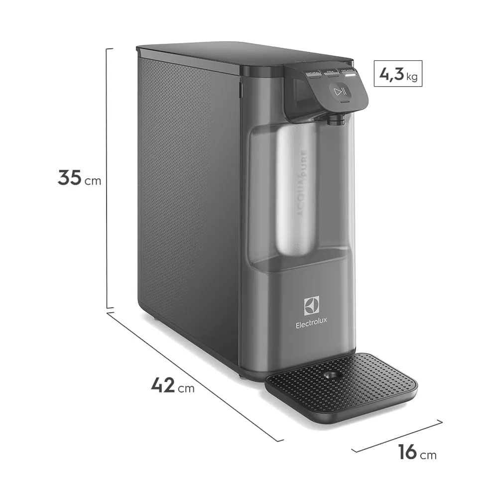 Purificador de água Pure 4x Electrolux (PE12G) + Filtro/Refil de Água Acqua Pure