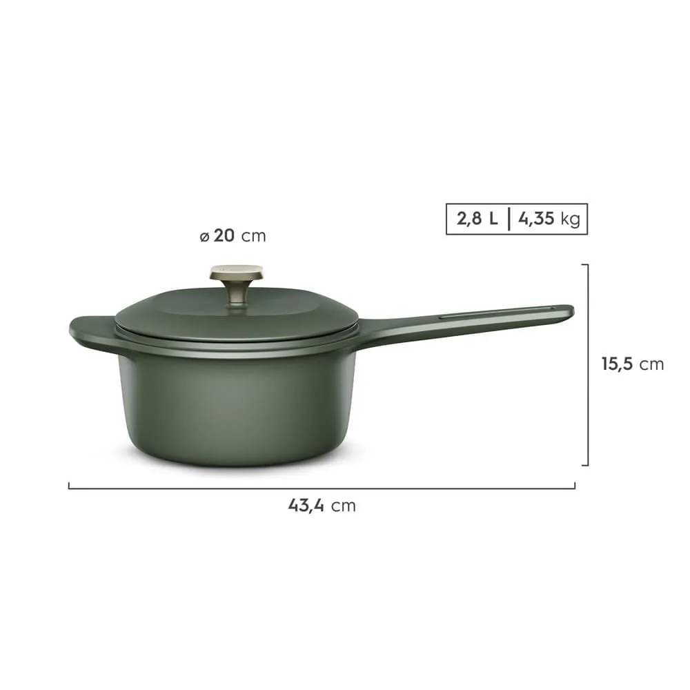 Kit Panela Ferro Fundido Molheira Electrolux + Panela de Ferro Fundido Caçarola + Frigideira de Ferro Fundido Electrolux Linha 100 Anos Celebre