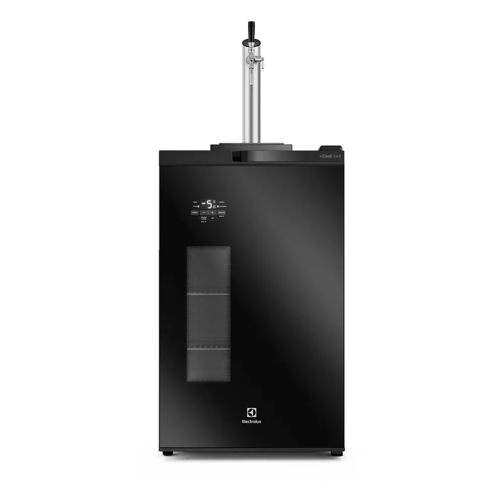 Cervejeira Home Bar Electrolux Frost Free 100L com Torre de Chopp e Porta de Vidro Preta (EB10C)