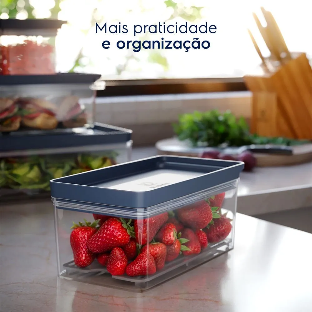 Kit 2 Organizadores de Geladeira Electrolux Experience 0,7L
